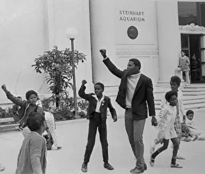 Black Power Prints: Black Panther and Kids Give Black Power Salute