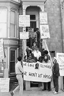 Black Power Prints: Black Panthers Hold Vigil for Eldridge Cleaver