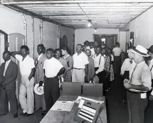 Voting Prints: Black People In Line To Vote