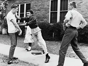 Motion Blur Prints: Black Student Fighting Back
