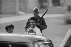 Equality Prints: Black Students With Soldiers Escorting