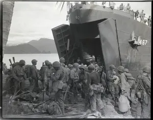 Invasion Prints: Black Troops Coming Ashore