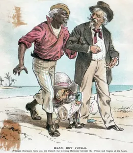 Treatment Prints: Black And White Man Walking Together