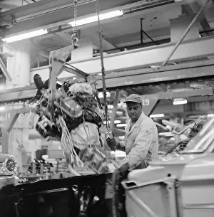 Assembly Line Prints: Black Worker at River Run