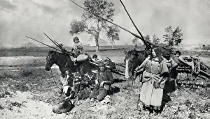Native Am Prints: Blackfoot Indian Family Migrating