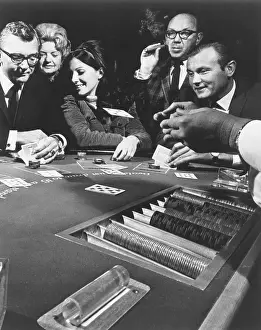 Casino Prints: Blackjack Players in Vegas
