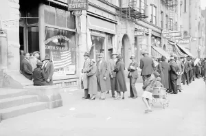 Harlem Prints: Blacks Going To Vote In Harlem