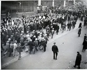 Picketing Prints: Blacks Walking Through Picket Crowds