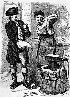 Blacksmith Prints: Blacksmith Angry over Legal Writ