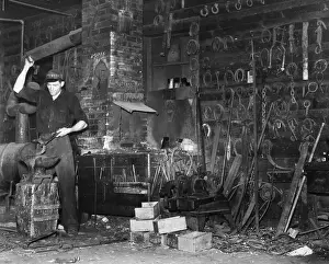 Horseshoe Prints: Blacksmith Hammers;Horshoes, Tools, Access