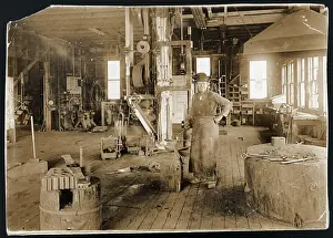 Anvil Prints: Blacksmith In Metal Shop; Hammer, Anvil