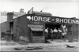 Blacksmith Shop; Horseshoe Repairing