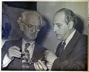 Blackstone And Dunninger Hold Handcuffs