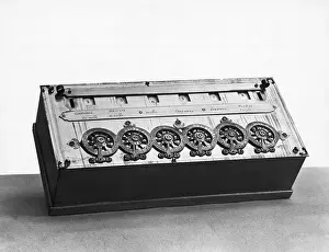Number Prints: Blaise Pascal Calculating Machine