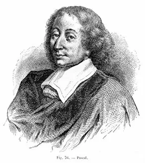 Images Dated 14th March 2017: Blaise Pascal engraving 1881