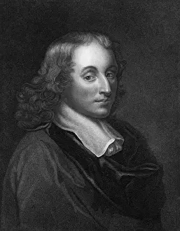 Blaise Pascal Engraving by Henry Hoppner Meyer