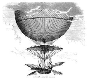 People Traveling Collection: Blanchards balloon and apparatus