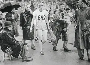 1948 Olympic Games London Prints: Blankers-Koen Wembley Champion Exiting Grounds