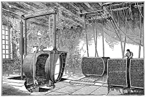 Material Prints: Bleaching and dyeing cotton machines