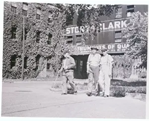 Blind Workers Strolling near Piano Plant