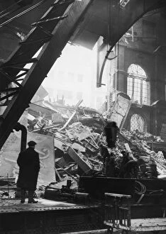 The Blitz World War II (September 1940-May 1941) Gallery: Blitz At Liverpool Street