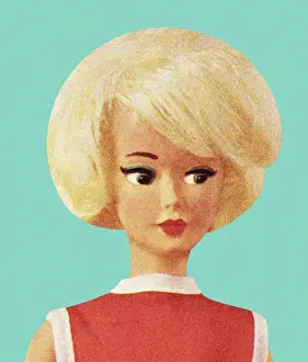Fash Prints: Blonde Fashion Doll