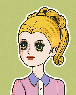 Retr Gallery: Blonde Girl With Big Eyes
