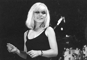 Prints of LOS ANGELES - CIRCA 1979: Singer Debbie Harry of the New Wave pop band Blondie performs onstage in circa 1979 in Los Angeles, California. (Photo by Richard Creamer/Michael Ochs Archives/Getty Images) A Rare Collection of Striking Prints Capturing the Essence of Blondie: Blondie Performing In LA