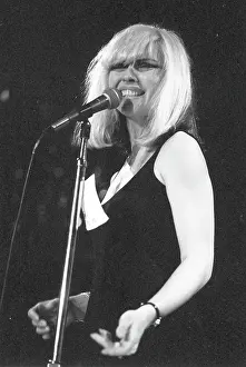 Prints of LOS ANGELES - CIRCA 1979: Singer Debbie Harry of the New Wave pop band Blondie performs onstage in circa 1979 in Los Angeles, California. (Photo by Richard Creamer/Michael Ochs Archives/Getty Images) A Rare Collection of Striking Prints Capturing the Essence of Blondie: Blondie Performing In LA