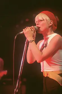 Prints of CIRCA 1979: Singer Debbie Harry of the New Wave pop group Blondie performs onstage wearing a King Kong t-shirt in circa 1979. (Photo by Michael Ochs Archives/Getty Images) A Rare Collection of Striking Prints Capturing the Essence of Blondie: Blondie Performing In LA