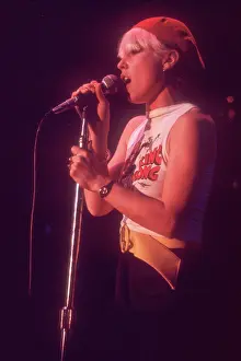 Prints of CIRCA 1979: Singer Debbie Harry of the New Wave pop group Blondie performs onstage wearing a King Kong t-shirt in circa 1979. (Photo by Michael Ochs Archives/Getty Images) A Rare Collection of Striking Prints Capturing the Essence of Blondie: Blondie Performing In LA