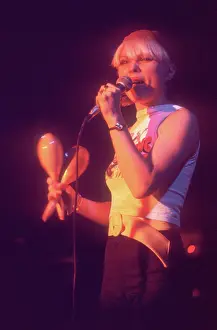 Prints of CIRCA 1979: Singer Debbie Harry of the New Wave pop group Blondie performs onstage wearing a King Kong t-shirt in circa 1979. (Photo by Michael Ochs Archives/Getty Images) A Rare Collection of Striking Prints Capturing the Essence of Blondie: Blondie Performing In LA
