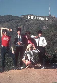 Blondie Portrait Session With The Hollywood Sign