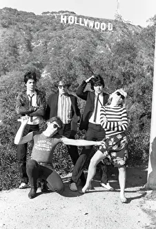 Blondie Portrait Session With Hollywood Sign