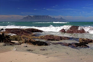 Atlantic Gallery: Bloubergstrand, Table Mountain at back, Cape Town, Western Cape, South Africa