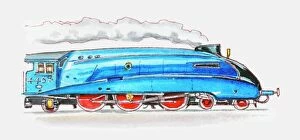 Images Dated 8th January 2010: blue, british, history, horizontal, locomotive, mallard, no people, public transport