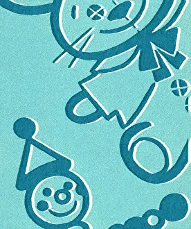 Blue Bunny and Clown