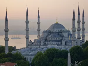 Images Dated 13th August 2011: The Blue Mosque at dawn, Istanbul