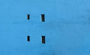 Oregon Us State Gallery: Blue Windowed Wall