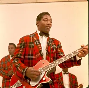 Bo Diddley Portrait With His Band