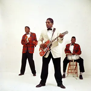 Bo Diddley Portrait With His Band