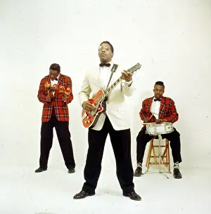 Bo Diddley Portrait With His Band