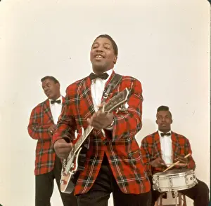 Bo Diddley Portrait With His Band