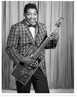 Bo Diddley Portrait With His Git Box
