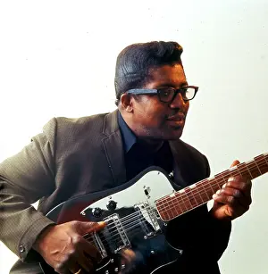 Bo Diddley Portrait With His Git Box