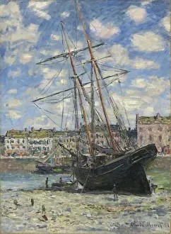 Boat Lying At Low Tide