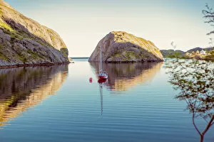 Scandinavian Culture Gallery: boat in Nusfjord in Lofoten