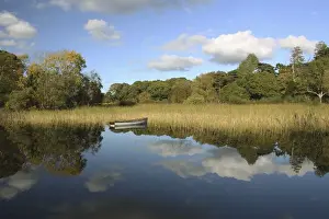 a boat in the water in killarney national park in munster region