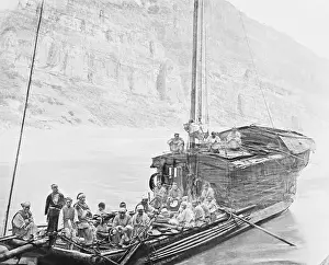 Motion Blur Prints: Boat on the Yangtze River