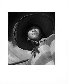 Lac0047 Prints: Boatman In Belem, Brazil